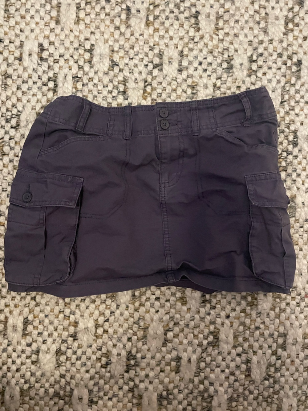 Brandy Melville Dark Navy Cargo Mini Skirt
